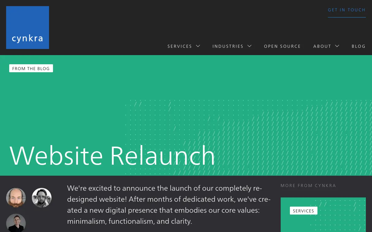 Website and custom blog <br class="hidden lg:inline">
for a team of data scientists
