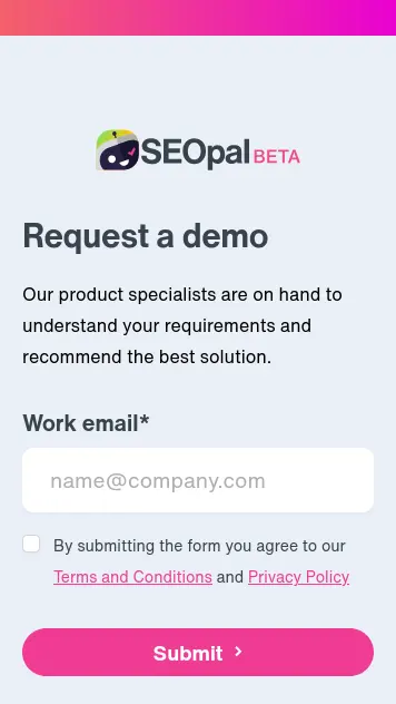 SEOpal marketing microsite